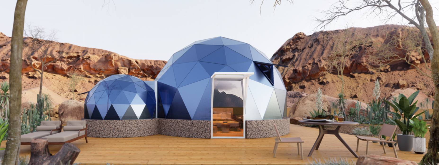 点军区球形智能光伏玻璃星空房